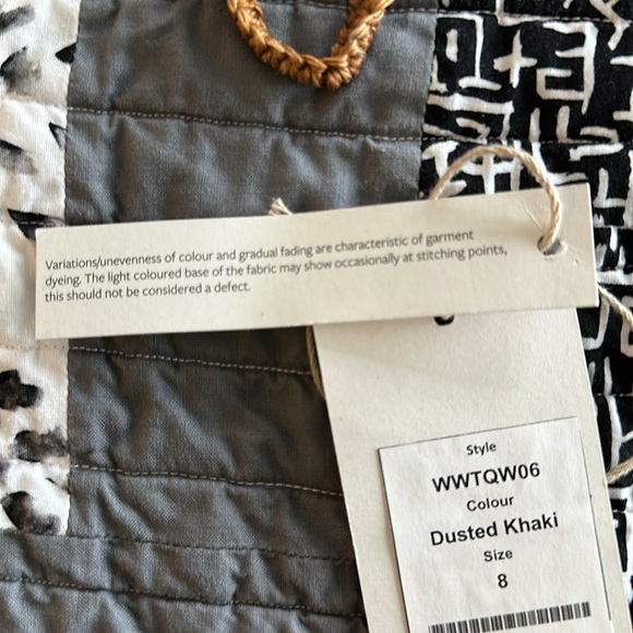 TOAST UK Elena Cotton Linen Tunic Shirt uk size 8/us 4 dark olive green khaki - Picture 10 of 10